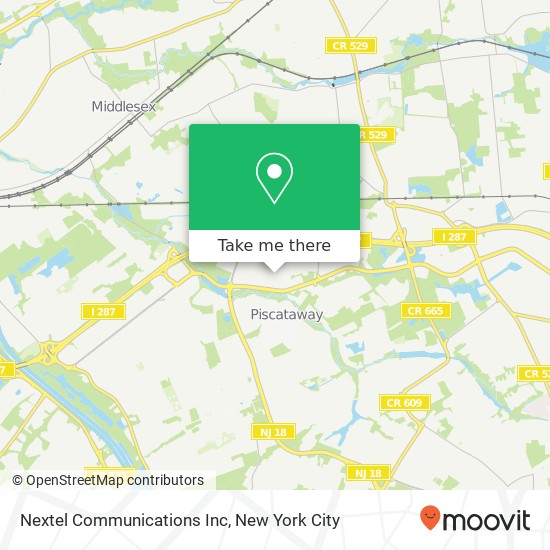 Mapa de Nextel Communications Inc