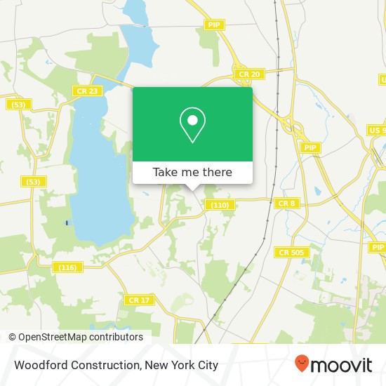 Mapa de Woodford Construction