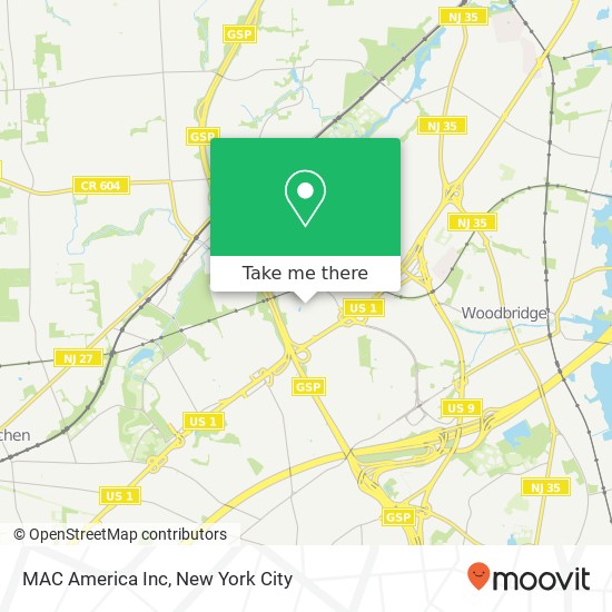 MAC America Inc map