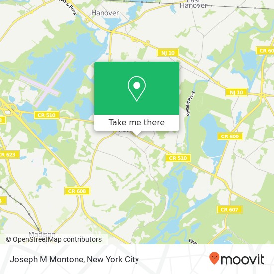 Mapa de Joseph M Montone