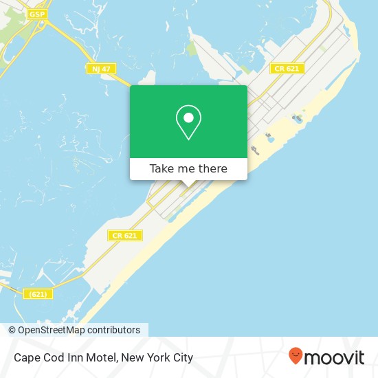 Mapa de Cape Cod Inn Motel