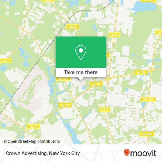 Crown Advertising map