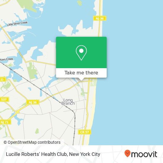 Lucille Roberts' Health Club map