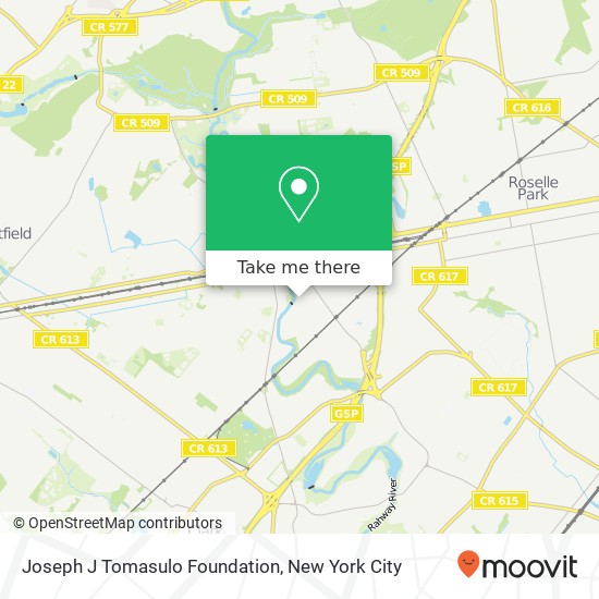 Joseph J Tomasulo Foundation map