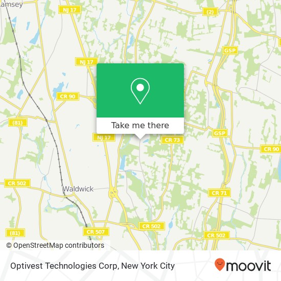 Mapa de Optivest Technologies Corp