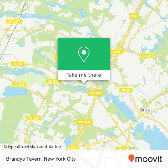 Brandys Tavern map