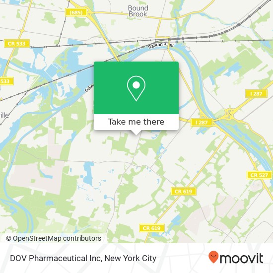 Mapa de DOV Pharmaceutical Inc