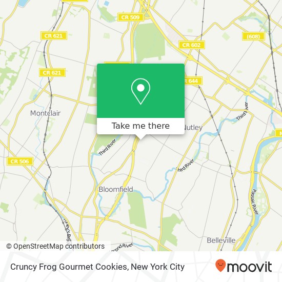 Cruncy Frog Gourmet Cookies map