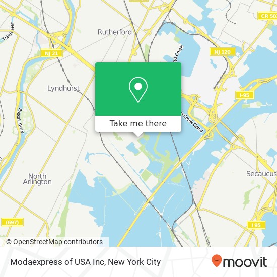 Mapa de Modaexpress of USA Inc