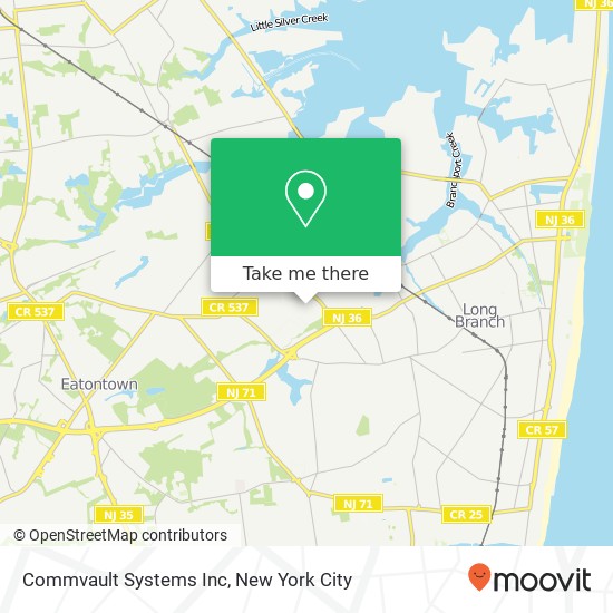 Mapa de Commvault Systems Inc