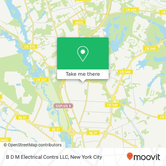 B D M Electrical Contrs LLC map