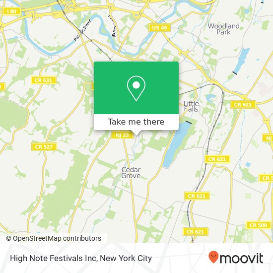 Mapa de High Note Festivals Inc