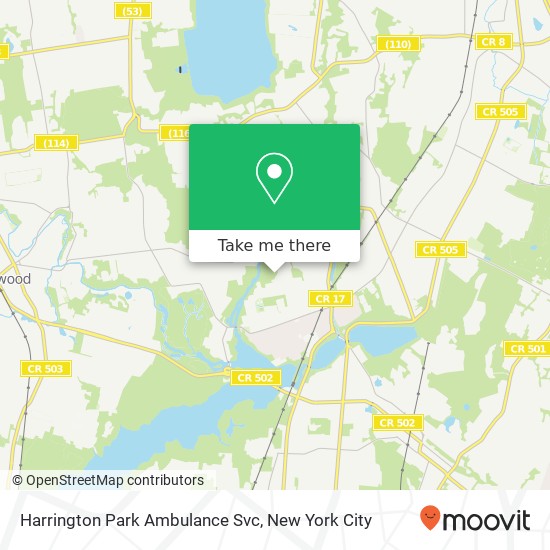 Harrington Park Ambulance Svc map