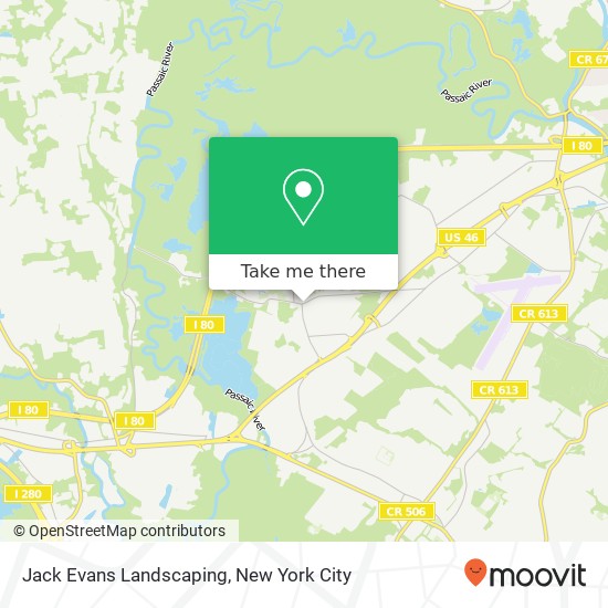 Jack Evans Landscaping map