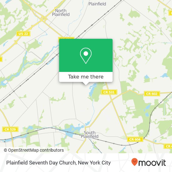 Plainfield Seventh Day Church map