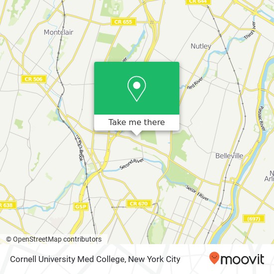 Mapa de Cornell University Med College