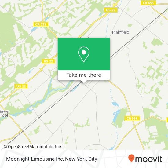 Mapa de Moonlight Limousine Inc