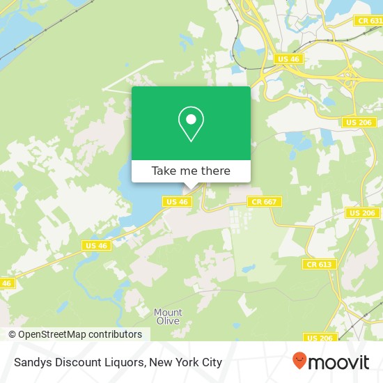 Mapa de Sandys Discount Liquors