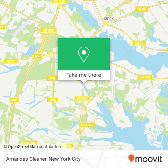 Amandas Cleaner map