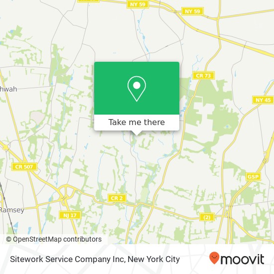 Sitework Service Company Inc map