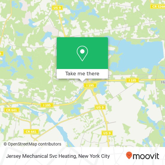 Mapa de Jersey Mechanical Svc Heating