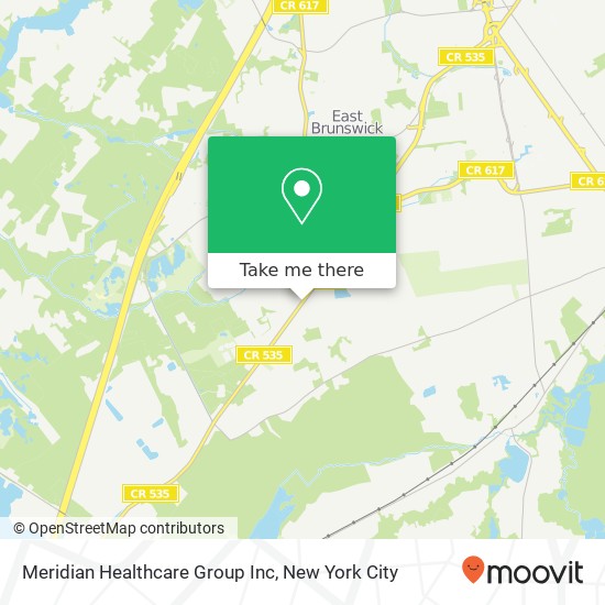 Meridian Healthcare Group Inc map
