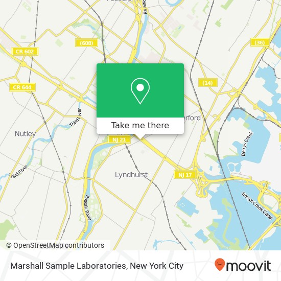 Marshall Sample Laboratories map