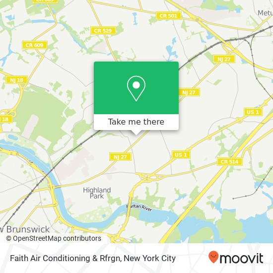 Mapa de Faith Air Conditioning & Rfrgn