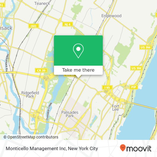 Monticello Management Inc map