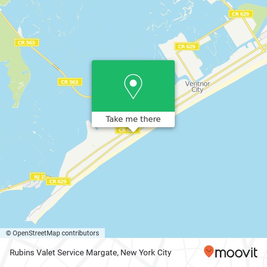 Mapa de Rubins Valet Service Margate