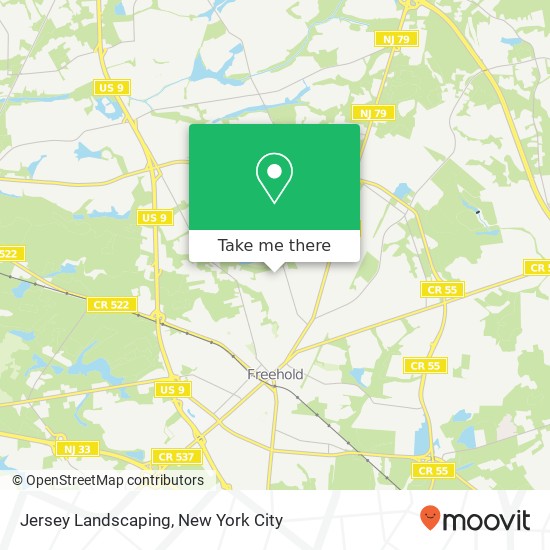 Jersey Landscaping map
