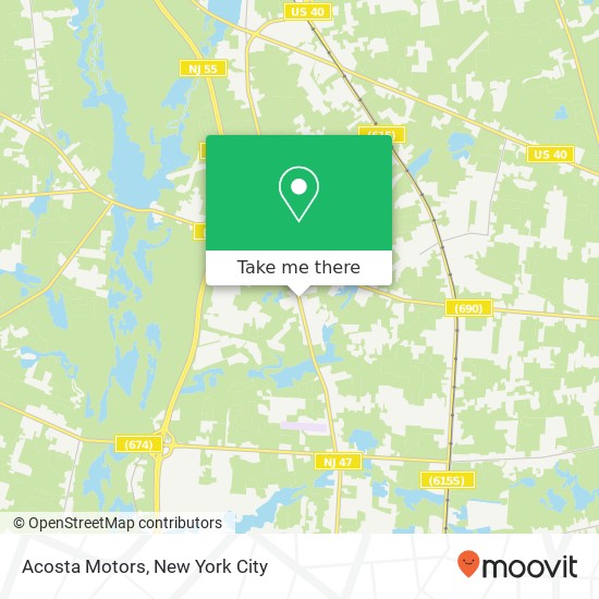 Acosta Motors map