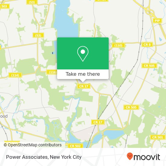 Power Associates map