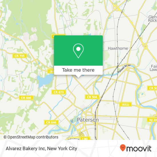 Mapa de Alvarez Bakery Inc