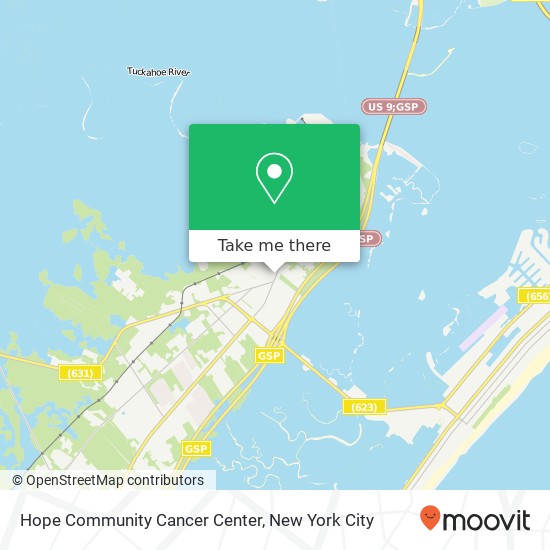 Mapa de Hope Community Cancer Center