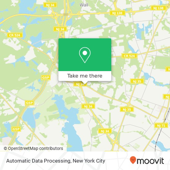 Automatic Data Processing map