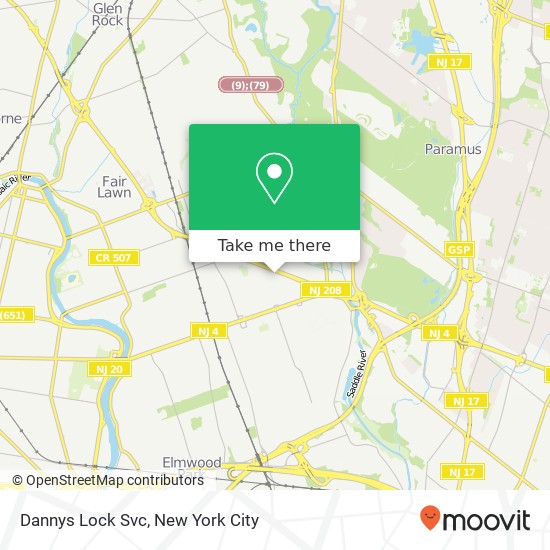 Mapa de Dannys Lock Svc