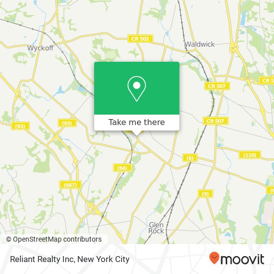 Reliant Realty Inc map