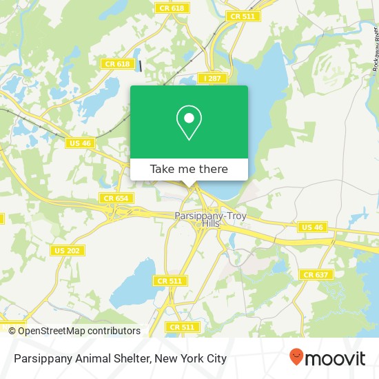 Parsippany Animal Shelter map