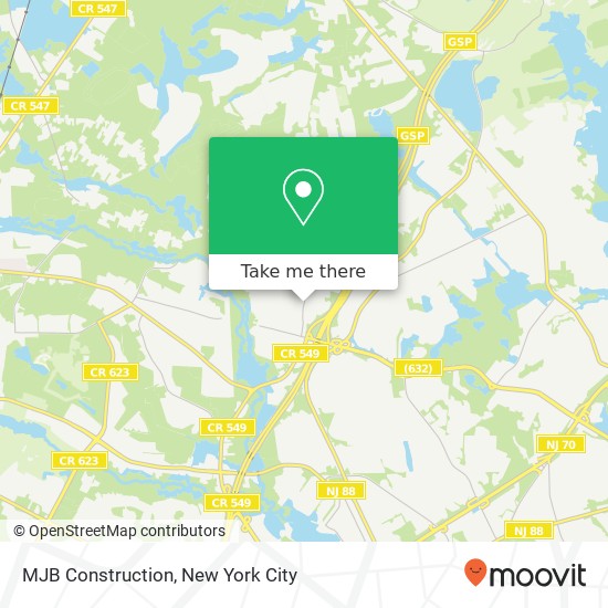 MJB Construction map
