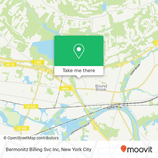 Mapa de Bermonitz Billing Svc Inc