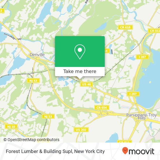 Forest Lumber & Building Supl map