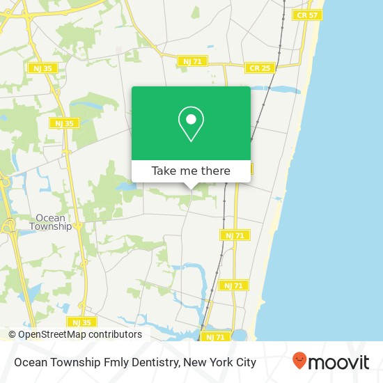 Mapa de Ocean Township Fmly Dentistry