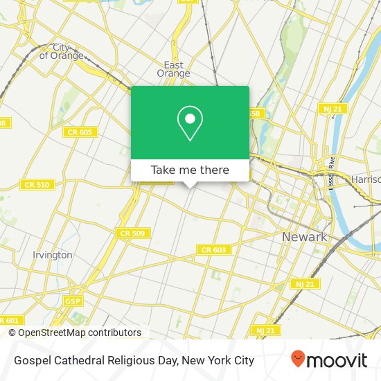 Gospel Cathedral Religious Day map