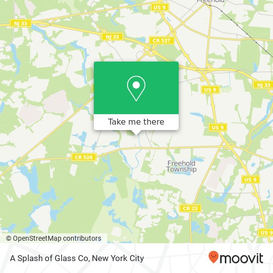 Mapa de A Splash of Glass Co