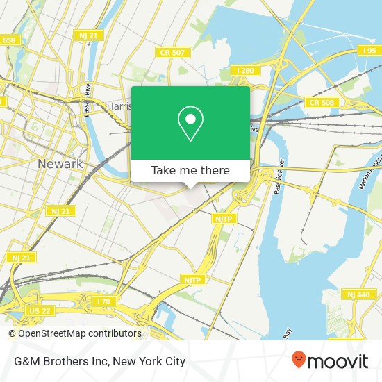 Mapa de G&M Brothers Inc