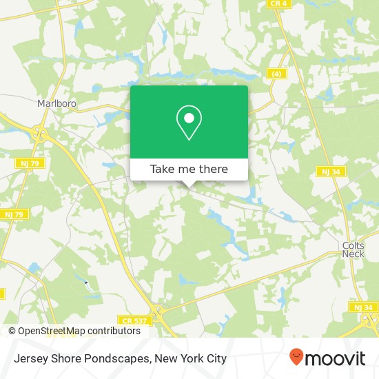 Mapa de Jersey Shore Pondscapes