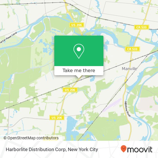 Harborlite Distribution Corp map