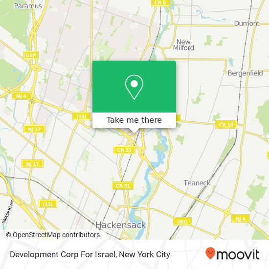 Development Corp For Israel map