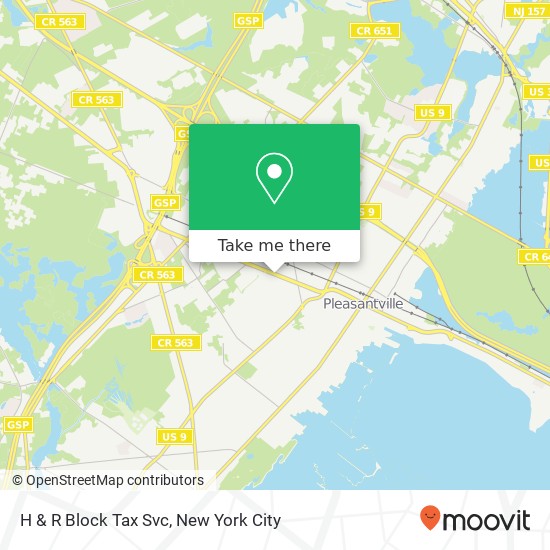 H & R Block Tax Svc map